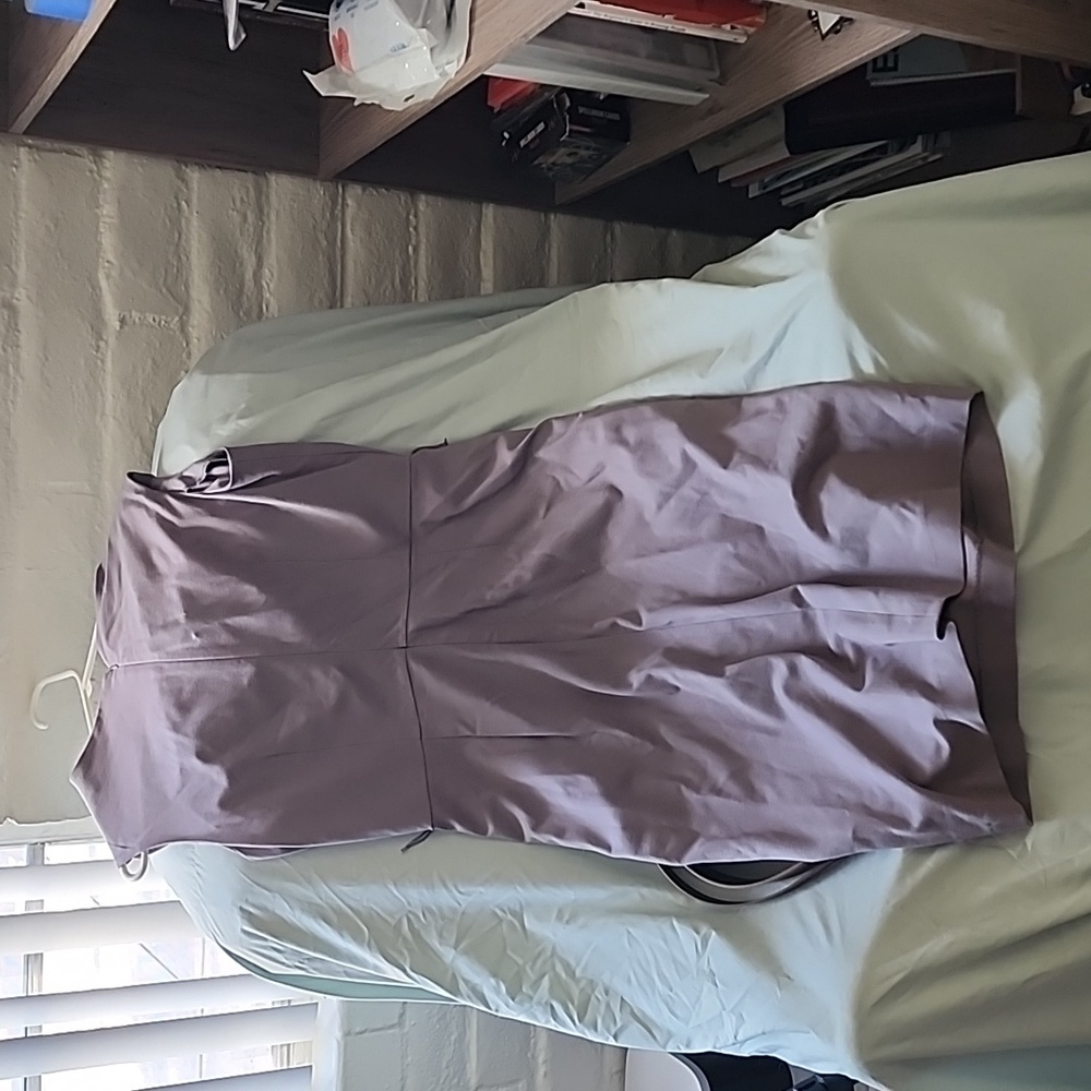 Gray Lavender dress with belt